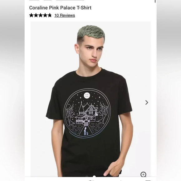 Hot Topic Coraline Pink Palace Short Sleeve Round Neck Adult T-Shirt XL - Picture 3 of 5